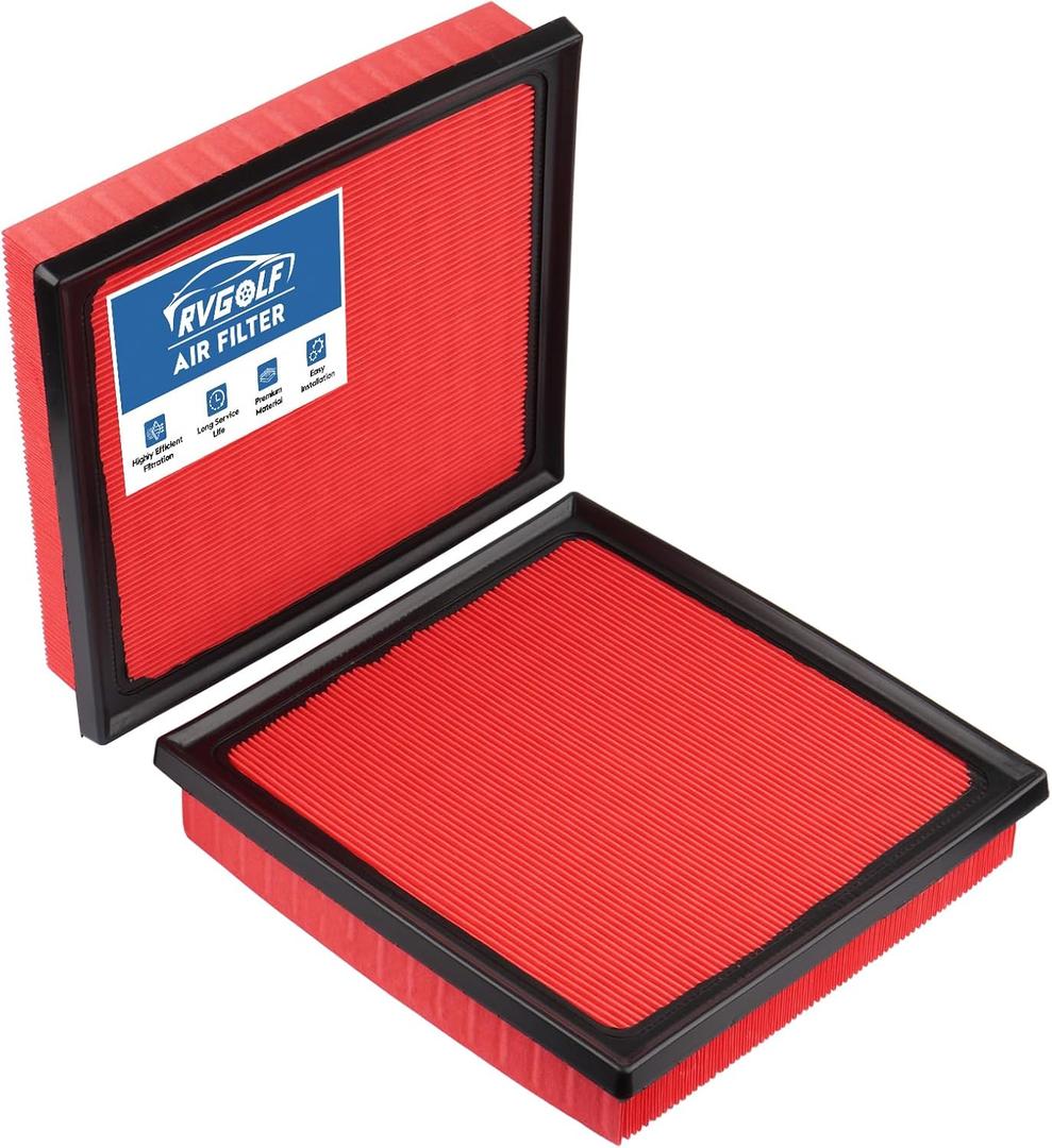 2PCS Engine Air Filter Fit for Toyota RAV4 2019-2025 (2.5L), Camry 2018-2024 (2.5L & 3.5L), Highlander 2020-2026 (2.4L & 3.5L) Air Filter Replacement Engine Filter Car Accessories# CA12377