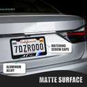 2 Pack Tri-Color License Plate Frames for 4runner Tacoma, Front Back License Plate Cover, Mountain License Plate Bracket Holder Rust-Proof for US CA Standard Car & 1Pcs Key Chain