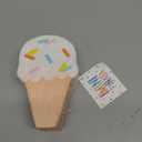 Multicolor Ice Cream Cone Shaped Mini Tissue Paper Pinata Decoration (7" x 4" x 2.75") - 1 Pc. | Adorable Design, Perfect For Birthday, Baby Shower, Summer Event, & More
