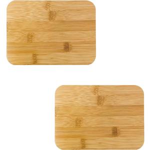 2 Pack Rectangle Replacement Lid for Pyrex - ONLY Compatible with Pyrex 7210 PC 3 Cup Food Storage Container Bowl,Bamboo Wooden Lids Freezer Dishwasher Microwave Safe (Container Not Included