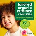2 x HAPPYTOT Organic Grow & Shine, Whole Milk-Based Tot Nutrition Shake, Strawberry & Banana, for Growing Toddlers & Picky Eaters, 8 Fl Oz (Pack of 4)
