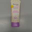 Aveeno Baby Continuous Protection Zinc Oxide Mineral Sunscreen Lotion for Sensitive Skin, Broad Spectrum SPF 50, Tear-Free, Sweat- & Water-Resistant, Paraben-Free, Travel-Size, 3 fl. oz