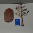 MORE&LESS Branch Jewelry Rack with wood tray,Retro color,Tree Tower Rack Hanging Organizer for Ring Earrings Necklace Bracelet,Suitable for living rooms, bathrooms,offices,etc.