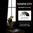 MAIHER Total Blackout 72'' W Pinch Pleated Curtain with Hooks Tieback, Thermal Insulated Linen Textured Pinched Pleated Drape for Sliding Patio Door, Greyish Beige, 1 Panel, 72'' W x 84''L