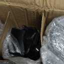 CONNOO 8 Pack 14 OZ Empty Black Glass Candle Jars for Making Candles with Bamboo Lids and Sticky Labels, Bulk Candle Jars for Making Candles - Spice, Powder Containers.