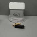 Magnetic Lint Bin for Laundry Room, Metal Trash Can with Lid for Dryer, Farmhouse Lint Holder, Laundry Co Sign, Laundry Room Storage Decor with Dryer Lint Brush(White)