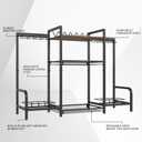Gun Rack,Portable Rifle Rack Stand, Heavy Duty Steel Indoor Outdoor Gun Racks, Folding Gun Rack Stand for Shooting Hunting Range