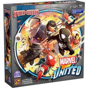 Spin Master Games, Marvel United: Spider-Geddon, Strategy Board Game, Collectible Spider Man Figurines, Easter Gift, 1-4 Players, for Ages 14 & Up