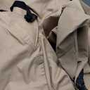 ULTCOVER Rectangular Patio Heavy Duty Table Cover - 600D Tough Canvas Waterproof Outdoor Dining Table and Chairs General Purpose Furniture Cover Size 111L x 74W x 28H inch (Brown)