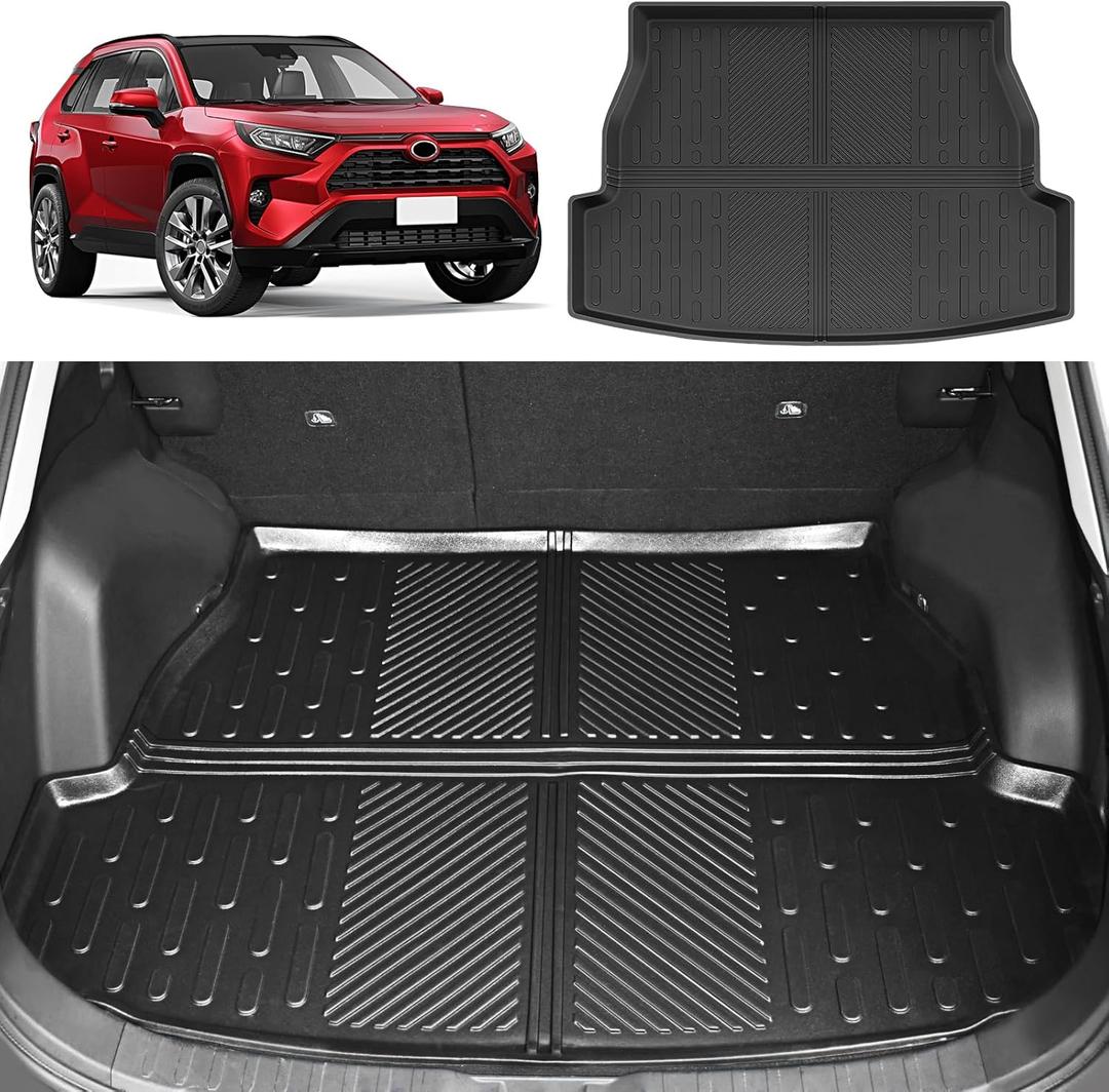 Rear Cargo Mat for 2019-2025 Toyota RAV4 All Weather Trunk Mat TPE Rear Cargo Liner for 2019 2020 2021 2022 2023 2024 2025 RAV4