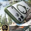 TORRAS Ostand Q3 Spin for iPhone 17 Pro Case with 360 Magnetic Stand, Fit for MagSafe, Built-in Kickstand, 4X Military-Grade Shockproof Phone Case for iPhone 17 Pro, Camera Control, Alpine Green