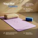 Natural Rubber Workout Mat with Bag | Thick Rubber mat 4.5 mm | Non Slip Yoga Mat Non Slip| Gym Mats for Home Gym Floor Mat, Home Exercise Mats for Home Workout Accessories, Fitness Mat, Workout Mats for Home Gym, Yoga Matt, Stretching Mat, Thick Exercise Mat, 72"L x 26.7"W x 0.17"Th