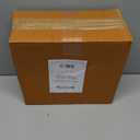 AuldHome Design Enamelware Farmhouse Snack Caddy (White); Rustic Countertop Storage Container w/Dividers (11.13x10x4.81)