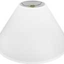 Aspen Creative 32206A, Empire Spider Lamp Shade, White, 6" Top x 19" Bottom x 12" Slant Height