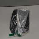 Elegant Velvet Dress for Women Wrap V Neck Long Sleeve Split Bodycon Ruched Cocktail Party Maxi Dress (Large, Black)