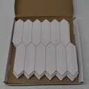 Vamos Tile Glossy Dolomite White Backsplash Tile Peel and Stick, 12.8 x 12.8 Inch 8 Sheets Long Hexagon PVC Self Adhesive Mosaic Wall Tiles Stick on Backsplash for Kitchen and Bathroom