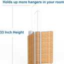 EASTTOWEST Hanger Stacker Organzier,33 inch Height Hanger Stand Clothes Hanger Storage Rack,Hanger Holder for Closet Laundry Room,White