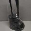 MR.SIGA Toilet Plunger and Bowl Brush Combo for Bathroom Cleaning, Black, 1 Set (One Size)