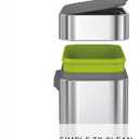 simplehuman Compost Caddy, Detachable and Countertop Bin, 4 Liter / 1.06 Gallon, Brushed Stainless Steel