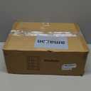 Calmootey Portable Closet Organizers, Clothing Storage, Wardrobe with 6 Shelves and Hanging Rod, Non-Woven Fabric Cover with 4 Side Pockets, Black