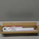 Closet Rods for Hanging Clothes, 1.3 Inch Diameter Heavy Duty Closet Rod 17-39 Inch Adjustable Clothes Hanging Bar Matte White Shower Curtain Rods for Closet, Wardrobes, Bathroom, Windows