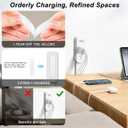Outlet Extender Stick - Features USB-A, USB-C and 2 AC Outlets, Extends 22"-34", Rotates 180 Access Hard-to-Reach Outlets, Wall Plug Power Socket Expander Nightstands, Sofa, Desks and More