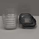 Rubbermaid Brilliance BPA Free Airtight Food Storage Containers with Lids, Set of 4 (4.7 Cup) Ideal for Lunch, Meal Prep, and Leftovers