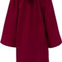 GraduationMall Matte Kindergarten Graduation Gown Cap Set with 2026 Tassel (Red, L)