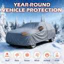 Coverlex All-Weather Car Cover Custom Fit for Ford Explorer 2011-2026 | Waterproof, Heavy Duty, Cotton Liner, Paint Protection, Rain Snow UV Proof, Driver Door Zipper, Windproof Straps, Storage Bag