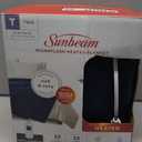 Sunbeam Electric Throw Royal Mink Sherpa Heated Blanket, 4 Heat Settings, 4-Hour Auto Shut-Off, Fast Heating, Luxurious and Ultra Comfy, Night Fog Color, 50" x 60"