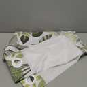 No Hook Shower Curtain with Snap in Liner, Tropical Green Leaf Shower Curtains for Bathroom, Botanical Waterproof Cloth Fabric with See Through Mesh Top Window, 71x74 Inch