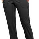 Women's Lightweight Joggers Pants Without Drawstring Running Sweatpants with Pockets for Women Lounge Travel, Large