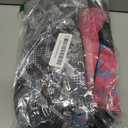 Geyoga 2 Pairs Kids Ski Gloves Waterproof Winter Mittens Warm Gloves Snow Mittens for Children (10 - 15 Years, Black and Rose Red)