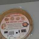 Air Fryer Liners (Round), Disposable, Water & Oil-proof, Unbleached, Non-stick, Protective Edge, 100pcs Larg, 9 inches.