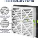 2 Pack 20x20x3 furnace filter MERV-13 Pleated Air Filter Replacement Compatible with Zephyr VGF Series 20x20x3 Whole Home Return Air Grille Filter, White