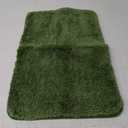 COSY HOMEER Extra Thick Bath Rugs for Bathroom - Anti-Slip Bath Mats Soft Plush Yarn Shaggy 100% Strong Mirco Polyeste Mat Living Room Bedroom Mat Floor Water Absorbent(Green,16x24 - Inches)