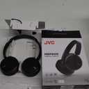 JVC Deep Bass Wireless Headphones, Bluetooth 5.2, Built-in EQ (Bass/Clear/Normal), Multi-Point Connection, Voice Assistant Compatible, 35 Hour Battery Life - HAS36WB (Black) (Small)