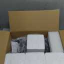 Ascher Bathroom Light Fixtures, 4-Light Vanity Light Over Mirror, Matte Black Wall Sconces with Milky White Frosted Glass Shades, Wall Lamp for Living Room Bedroom, E26 Base(Bulbs Not Included)