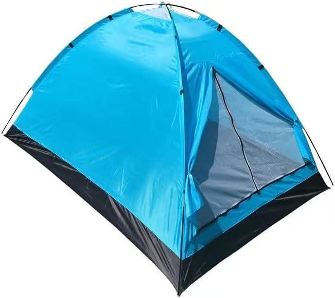 Inflatable Camping Tent with Air Pump, Waterproof Blow Up Tent for 2 Person, Easy Setup Outdoor Shelter with PVC Door for Camping, Hiking & Travel, Small