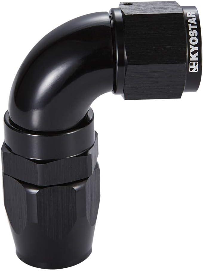 10AN 90 Degree Fittings For Braided Oil Fuel Line Black #4416