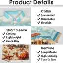 Mens Beer Skull Print Button Down Shirt Fun Hawaiian Shirts Casual Beach Shirt Short Sleeve (XL)