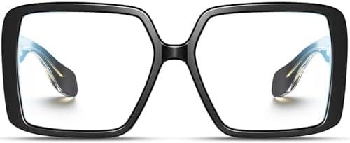 VISOONE Oversized TR90 Blue Light Blocking Glasses Fashion Accessories Non Prescription for Women Harvard
