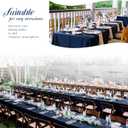Showgeous 4 Pack Navy Blue Rectangle Tablecloths, 60 x 126 Inch, Wrinkle Resistant, Washable Polyester, Perfect for 8 Foot Table, Wedding, Dining, Party