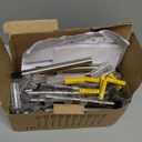 DenicMic Solar Lights Outdoor 10 Pack Waterproof 6000K Cold White LED Stainless Steel Stake Outside Lights for Yard Pathway Garden Driveway Walkway Landscape Path Lighting