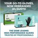 Comfy Package Black Nitrile HEAVY DUTY 6 Mil. Chemical Resistance, Latex & Powder Free, Textured Fingertips Disposable Gloves (Large)