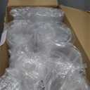 Turbo Bee 200 Sets 12 OZ Clear Plastic Cups with Lids and Straws, Disposable To Go Iced coffee cups with lids for Cold Drinks, Smoothie, and Slushie