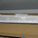 Cordless Faux Wood Blinds 30" W x 36" H, 2 Inch Slat Horizontal Windows Blinds with Crown Valance, Room Darkening Blinds, White Blinds for Home Interiors.