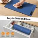 Warming Mat for Food - Rapid Full Surface Food Warming Mat, 6 Temp Settings, 6 H Timer Electric Warming Tray, Rollable Portable Chafing Dishes, Ideal for Parties, Buffets, Gatherings, 24x14 inch