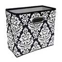 Black 4.5 Gallon Fabric Trash Can, Waterproof Cute Waste Basket, Decorative Trash Bin for Bedroom, Office, Living Room, Kitchen