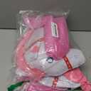 TOSAMZOO 2 Inflatable Horse Heads - Funny Stick Horse Toys for Kids' Birthday Parties (37 Inch Pink)